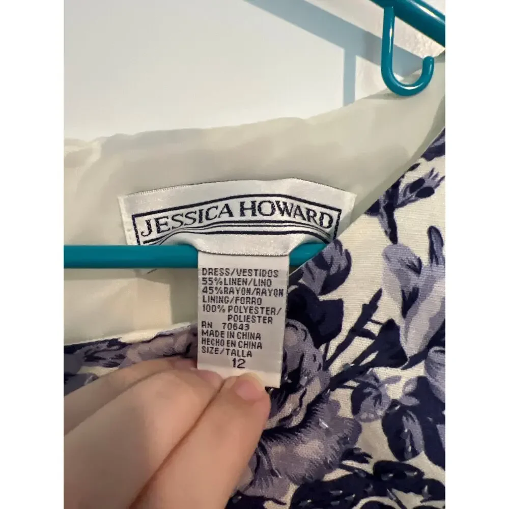 Jessica Howard Linen Blend Dress – Size 12 - Picture 8 of 8